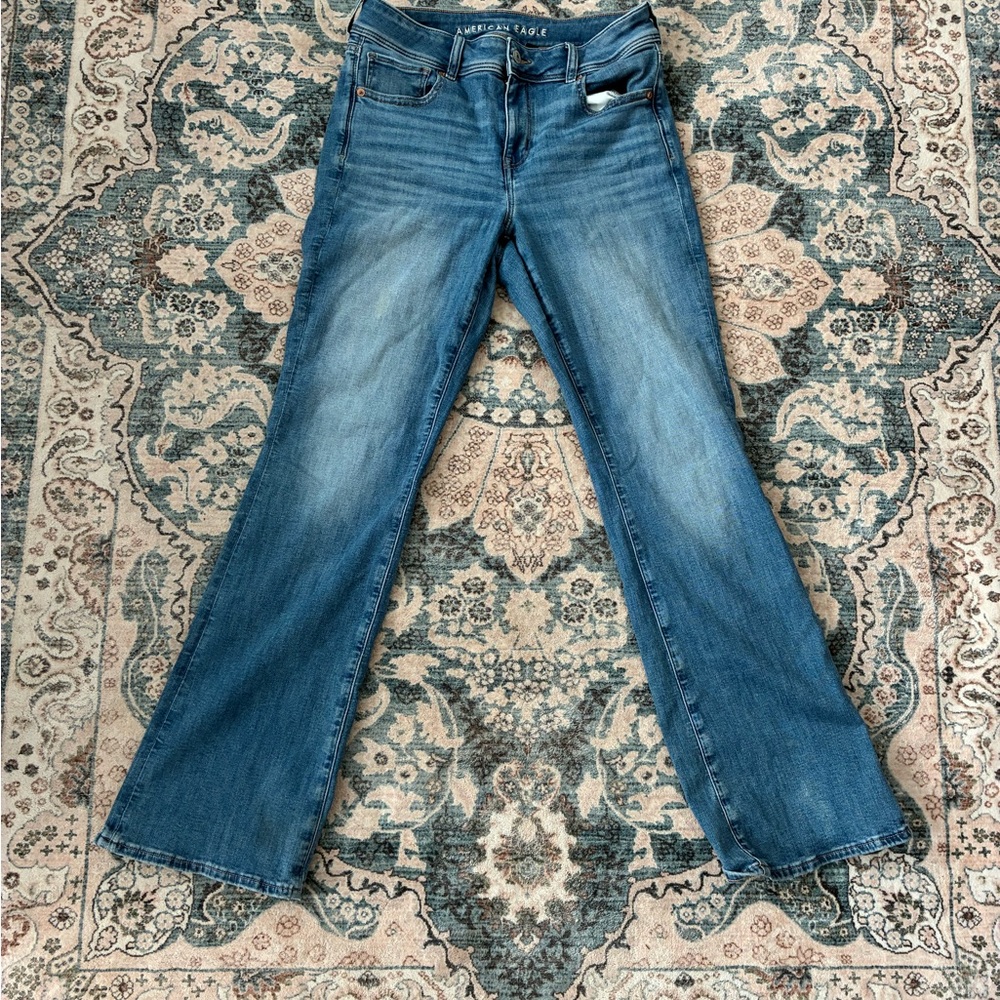 American Eagle Outfitters Flare Blue Jeans